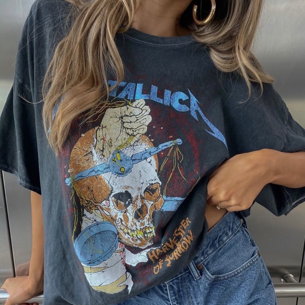 Urban Outfitters Metallica Glitter Tee